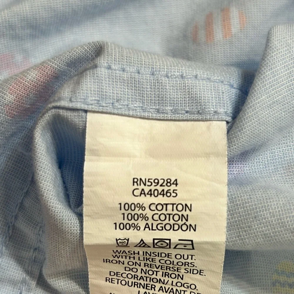 The Children's Place Light Blue Easter Shirt with Colorful‎ Egg Patterns